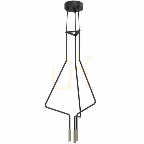 Jelölje be Függőlámpa Antigo no. Vi 3 fekete acél G9 115,4 cm 5140