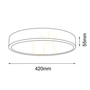 Mennyezeti LED lámpa Antigo Nomi fekete 42 cm 4000K 8446 small 1