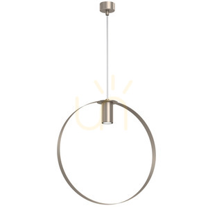 Antigo ORTIGA 3 függeszték kör 40 cm matt platina acél 1x GU10 5153 small 0