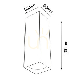 Antigo OZU K fali lámpa, fekete, fel/le, 2 x GU10 max 10 W, 20 cm, SKU 4402 small 1