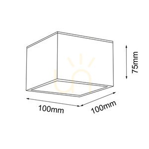 Mennyezeti lámpa Antigo Suwa fekete GX53 LED 10x10 cm 8053 small 1