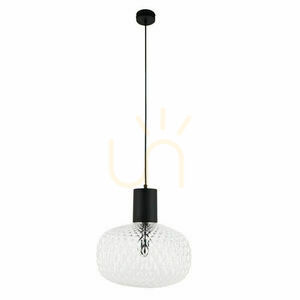Függőlámpa Antigo Tanpo O Z fekete acél-üveg 30 cm G9 5209 small 0