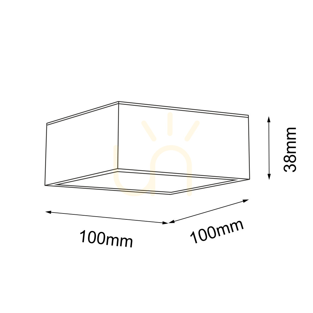 Kilátás Plafonlámpa Antigo Tottori IL fehér IP44 10x10 cm 3000K 7725 Plafonlámpa Antigo Tottori IL fehér IP44 10x10 cm 3000K 7725
