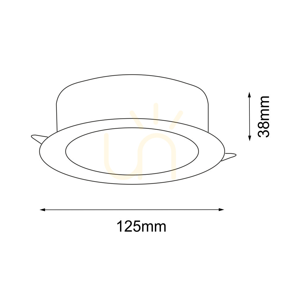 Kilátás Süllyesztett LED lámpatest Antigo Tottori fehér 12,5 cm IP44 3000K 7726 Süllyesztett LED lámpatest Antigo Tottori fehér 12,5 cm IP44 3000K 7726