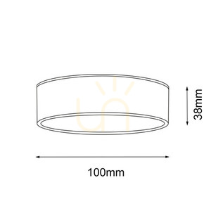 LED mennyezeti lámpa Antigo Tottori IL 8056, Ø 10 cm, 10 W 1150 lm 3000K, IP44, fekete small 1