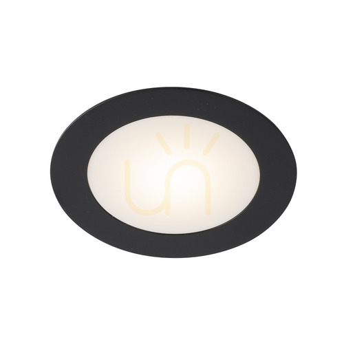 Jelölje be Süllyesztett LED lámpatest Antigo Tottori fekete 12,5 cm IP44 4000K 8579