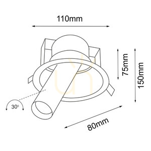 Süllyesztett lámpatest Antigo Yakumo 1 fekete MR11 7804 1 Süllyesztett lámpatest Antigo Yakumo 1 fekete MR11 7804 small 1