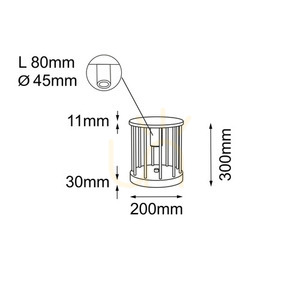 Kültéri állólámpa Antigo Hagi antracit 30 cm 9905 small 1