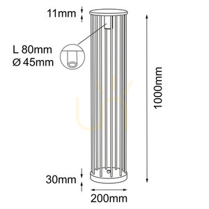 Kültéri állólámpa Antigo Hagi 9907 antracit 100 cm small 1