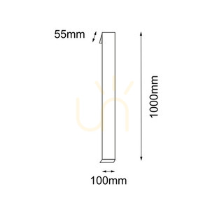 Kültéri fali lámpa Antigo Hikone antracit 100 cm 4000K LED 9924 small 1