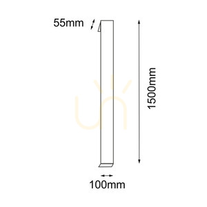 Kültéri fali lámpa Antigo Hikone LED 4000K antracit 150 cm 9926 small 1