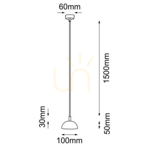 Függőlámpa Antigo Di fehér GX53 LED 10x155 cm 5161 small 1