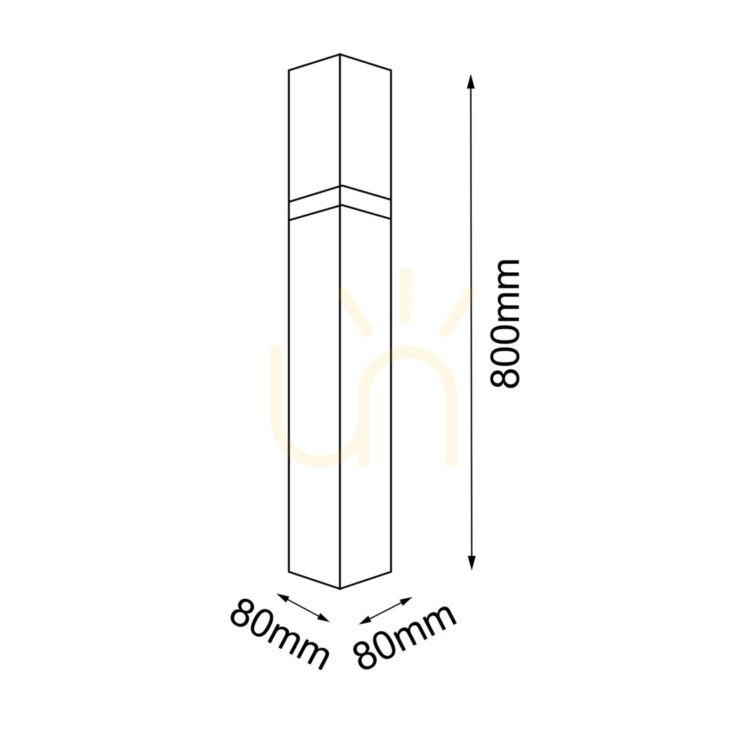 Kilátás Kültéri állólámpa Antigo Fuku 80 cm antracit E14 9917 Kültéri állólámpa Antigo Fuku 80 cm antracit E14 9917