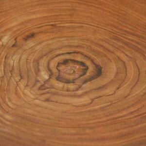 BAZAR BIZAR Teak Root Organic tányér teakgyökérből, natúr, 25 cm small 4