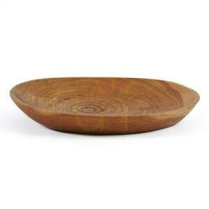 BAZAR BIZAR Teak Root Organic tányér teakgyökérből, natúr, 25 cm small 0