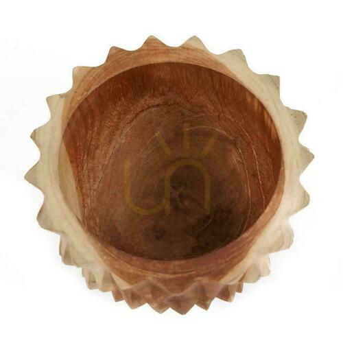 Jelölje be BAZAR BIZAR Teak Root Durian S tál természetes teakfából, 15 cm