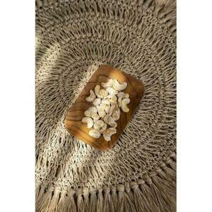 Teakfa tálca BAZAR BIZAR Teak Root Collection bézs 13 cm rechteckig small 2