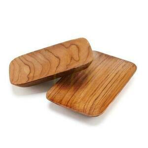 Teakfa tálca BAZAR BIZAR Teak Root Collection bézs 13 cm rechteckig small 7