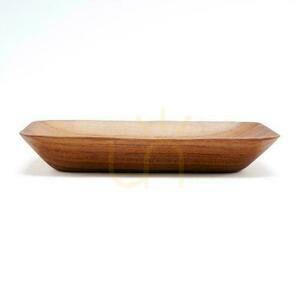 Teakfa tálca BAZAR BIZAR Teak Root Collection bézs 13 cm rechteckig small 0