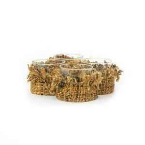 Gyertyatartó BAZAR BIZAR Oh My Gee Collection pamut fahéj fekete 8 cm S small 6