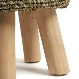 Raffia széklet - Dzsungel zöld small 2