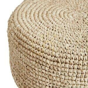 Bárszék BAZAR BIZAR Island Collection teakfa raffia bézs 75 cm small 1