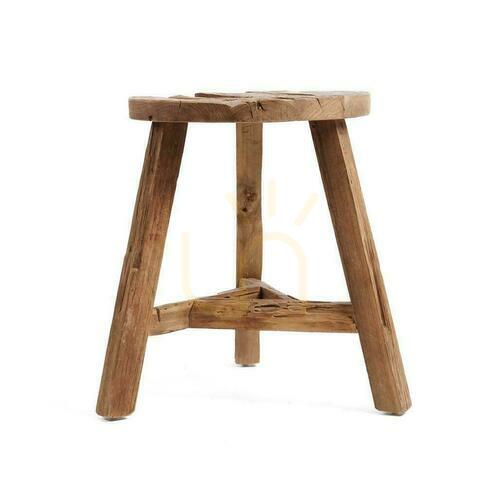 Jelölje be Széklet BAZAR BIZAR Yatai natúr újrahasznosított teakfa Rustic Collection L
