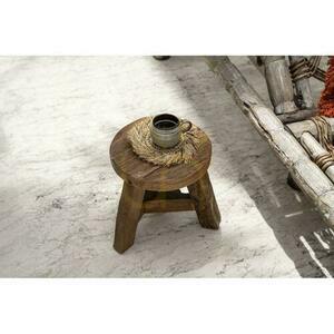 Széklet BAZAR BIZAR Yatai natúr újrahasznosított teakfa Rustic Collection S small 4