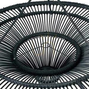 The Sky XL függőlámpa-ernyő, fekete rattan, Ø 110 cm – BAZAR BIZAR small 5