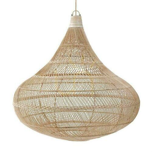 Jelölje be Függőlámpa BAZAR BIZAR rattan természetes bézs L 107 cm Pendant Lamps