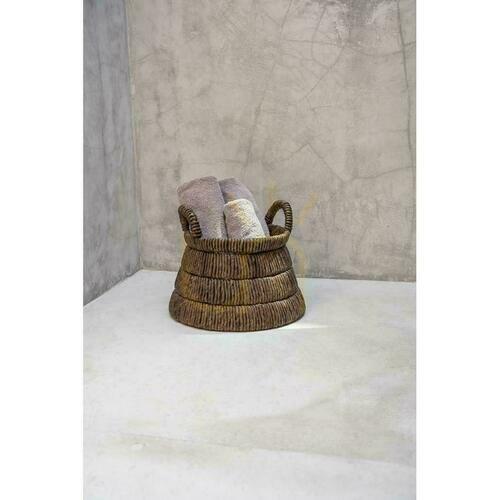 Jelölje be BAZAR BIZAR Chisomo banánlevél kosár barna ø42 x 33 cm