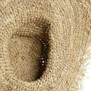 Raffia kalap BAZAR BIZAR bézs természetes 57 cm small 5