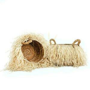 Raffia kosarak - közepes méretű small 4