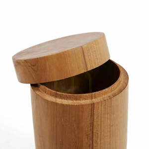 BAZAR BIZAR Teak Root M fedeles tárolóedény, teakfa, 300 ml small 3