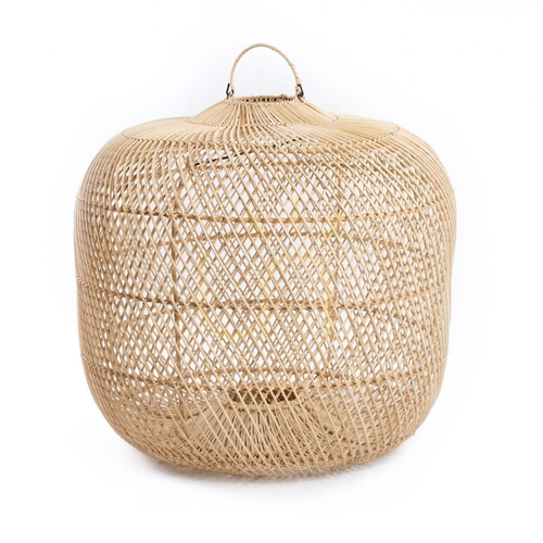 Jelölje be Függőlámpa BAZAR BIZAR Batu Bolong rattan természetes M