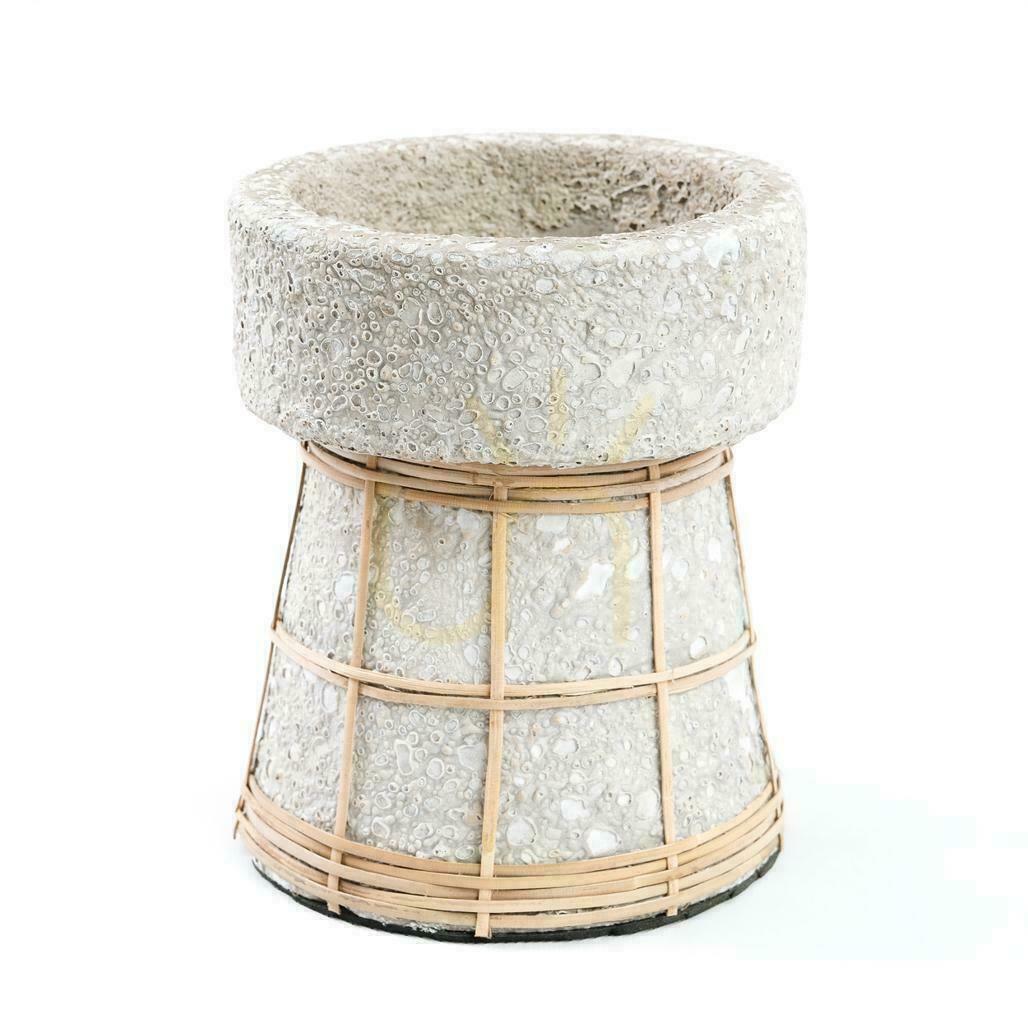 Jelölje be Gyertyatartó BAZAR BIZAR terrakotta rattan bézs beton natúr M Gyertyatartó BAZAR BIZAR terrakotta rattan bézs beton natúr M