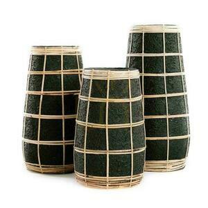 Váza BAZAR BIZAR Terracotta Collection terrakotta rattan bézs fekete természetes M 4 Váza BAZAR BIZAR Terracotta Collection terrakotta rattan bézs fekete természetes M small 4
