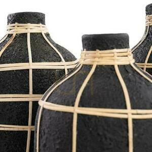 Váza BAZAR BIZAR Terracotta Collection terrakotta-rattan bézs/fekete M 1 Váza BAZAR BIZAR Terracotta Collection terrakotta-rattan bézs/fekete M small 1