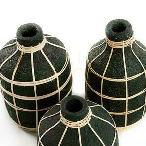 Váza BAZAR BIZAR Terracotta Collection terrakotta-rattan bézs/fekete M 4 Váza BAZAR BIZAR Terracotta Collection terrakotta-rattan bézs/fekete M small 4