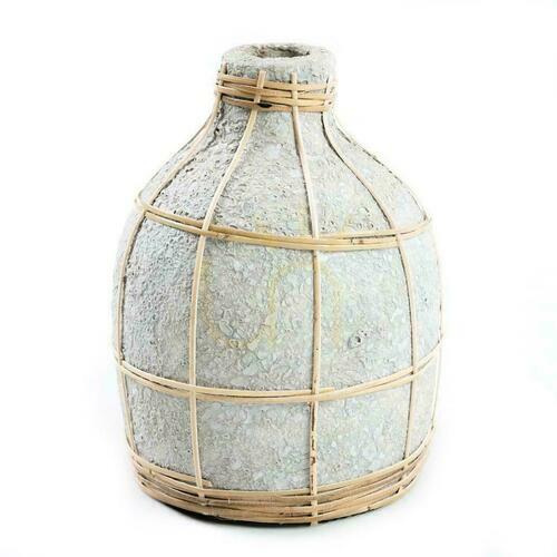 Jelölje be Váza BAZAR BIZAR Terrakotta Rattan Bézs Beton Natural Terracotta Collection