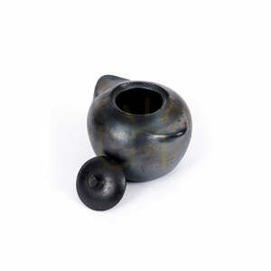 Fedeles terrakotta tárolóedény BAZAR BIZAR The Burned Jar L fekete 1,4 l small 8