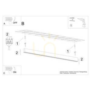 Mennyezeti lámpa SOREN schwarz LED 4000K Thoro SOREN schwarz LED 4000K Thoro small 8