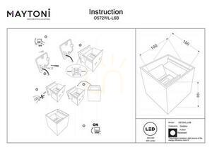 FULTON fali lámpa O572WL-L6B IP54 Maytoni small 8