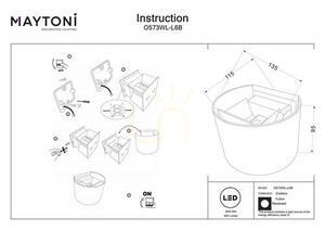 FULTON fali lámpa O573WL-L6B IP54 Maytoni small 7
