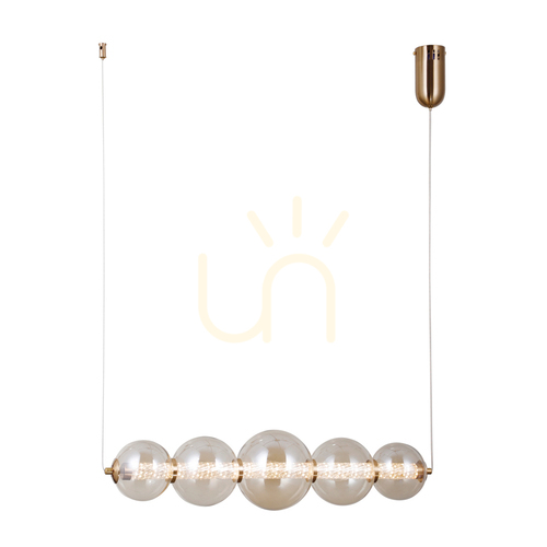 Jelölje be Italux Butero LED függőlámpa amber 18W 15 cm PND-34359-5H-HBR-AMB