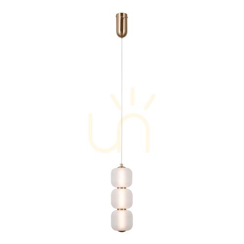 Jelölje be Italux LED függőlámpa arany opál 8W 3000K PND-34362-3V-HBR-OPAL