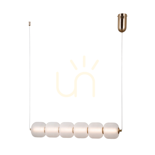 Jelölje be Italux LED függőlámpa aranysárga opál 15W 3000K PND-34362-6H-HBR-OPAL