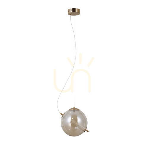 Jelölje be Függőlámpa Italux Nola LED 12W amber aranysárga 25 cm PND-34366-HBR-AMB
