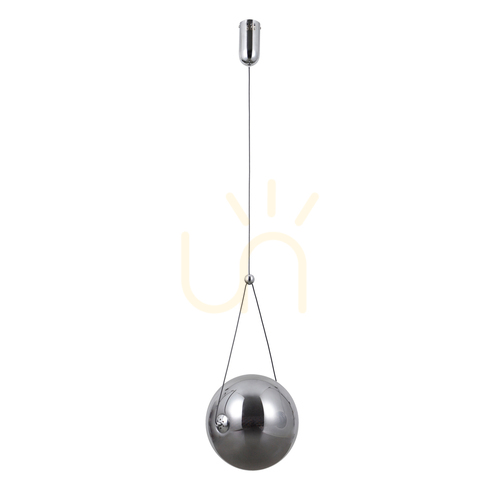 Jelölje be Italux Rastia LED függőlámpa króm füstölt üveg 12W PND-34361-L-CH-SG