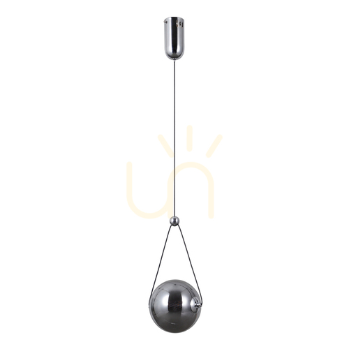 Jelölje be Italux LED függőlámpa füstölt üveg króm PND-34361-S-CH-SG